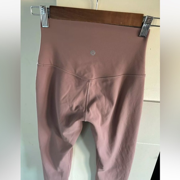 Lululemon Wunder Lounge Super High Rise W5CVCS Pant Size 4 Pink Taupe 25” RARE! - Picture 9 of 9